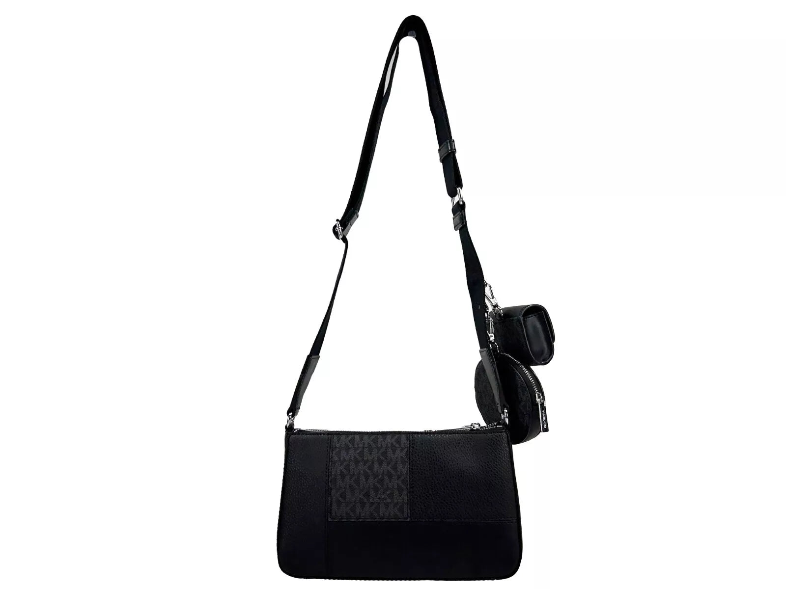 Michael Kors Crossbody Tech Attachment Bag Purse Black