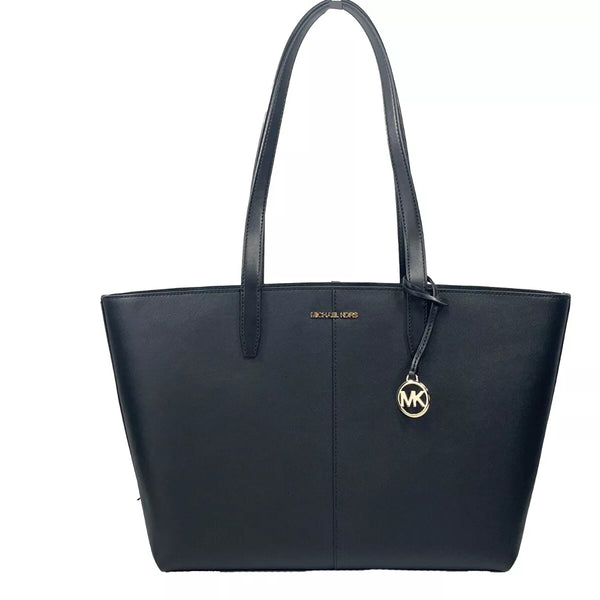 Michael Kors Medium Zip Top Tote Carryall Bag Black