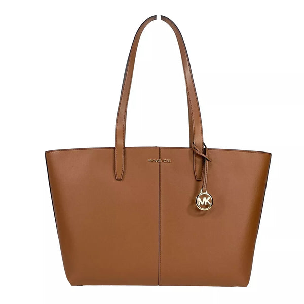 Michael Kors Medium Zip Top Tote Carryall Bag Brown