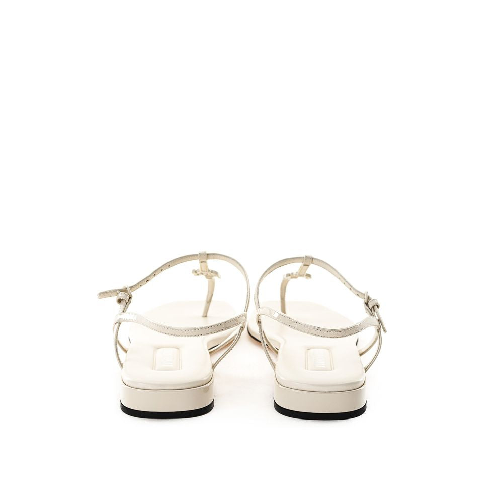 Miu Miu Beige Vernice Sandal - EU37.5/US7.5