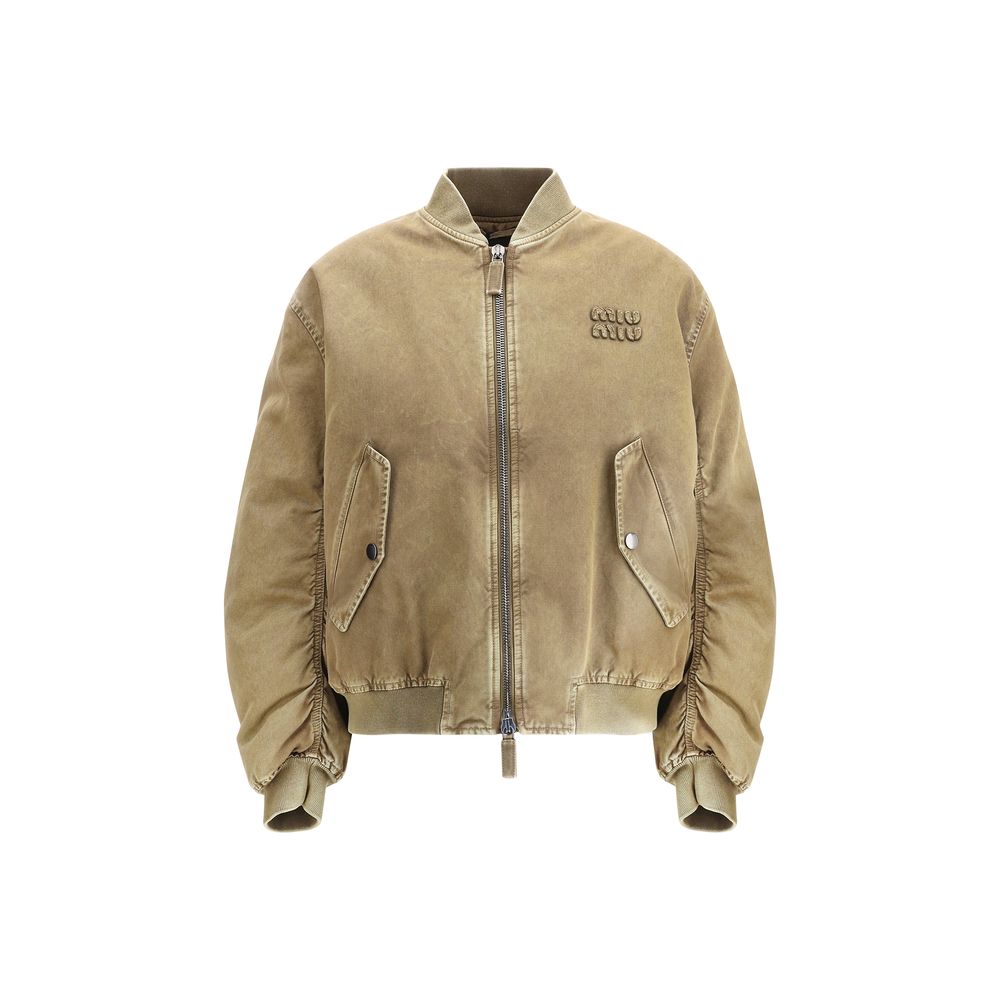 Miu Miu Padded cotton Bomber Jacket - IT38 | S