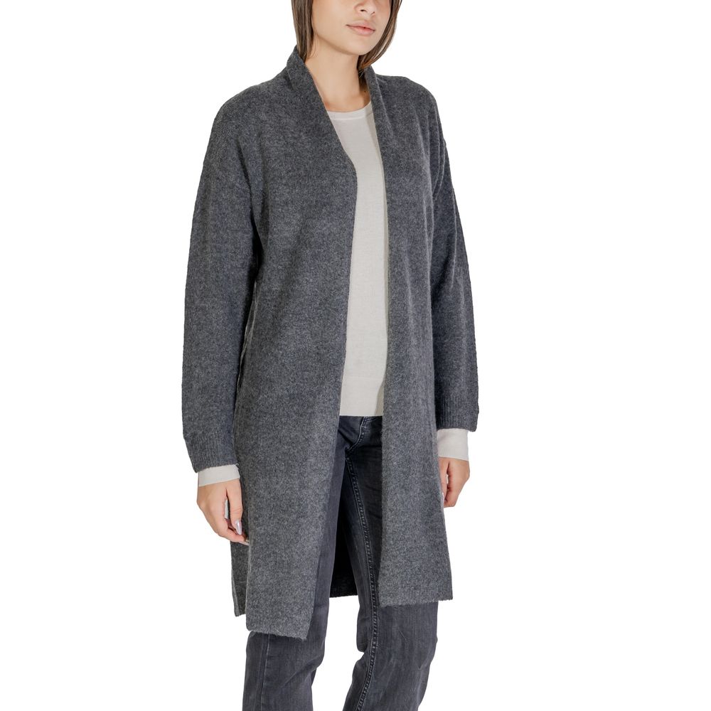 Morgan De Toi Gray Polyester Cardigan