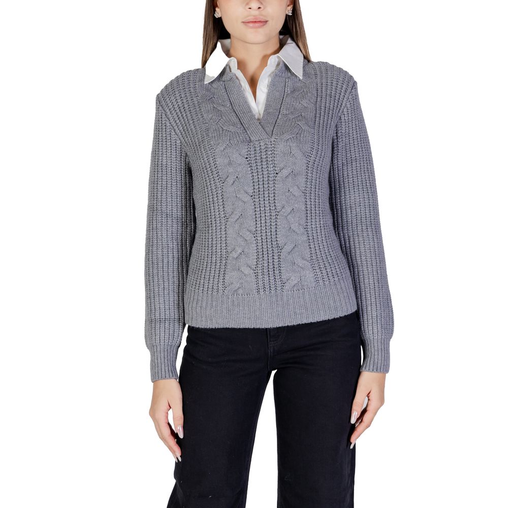 Morgan De Toi Gray Viscose Sweater - IT44|L