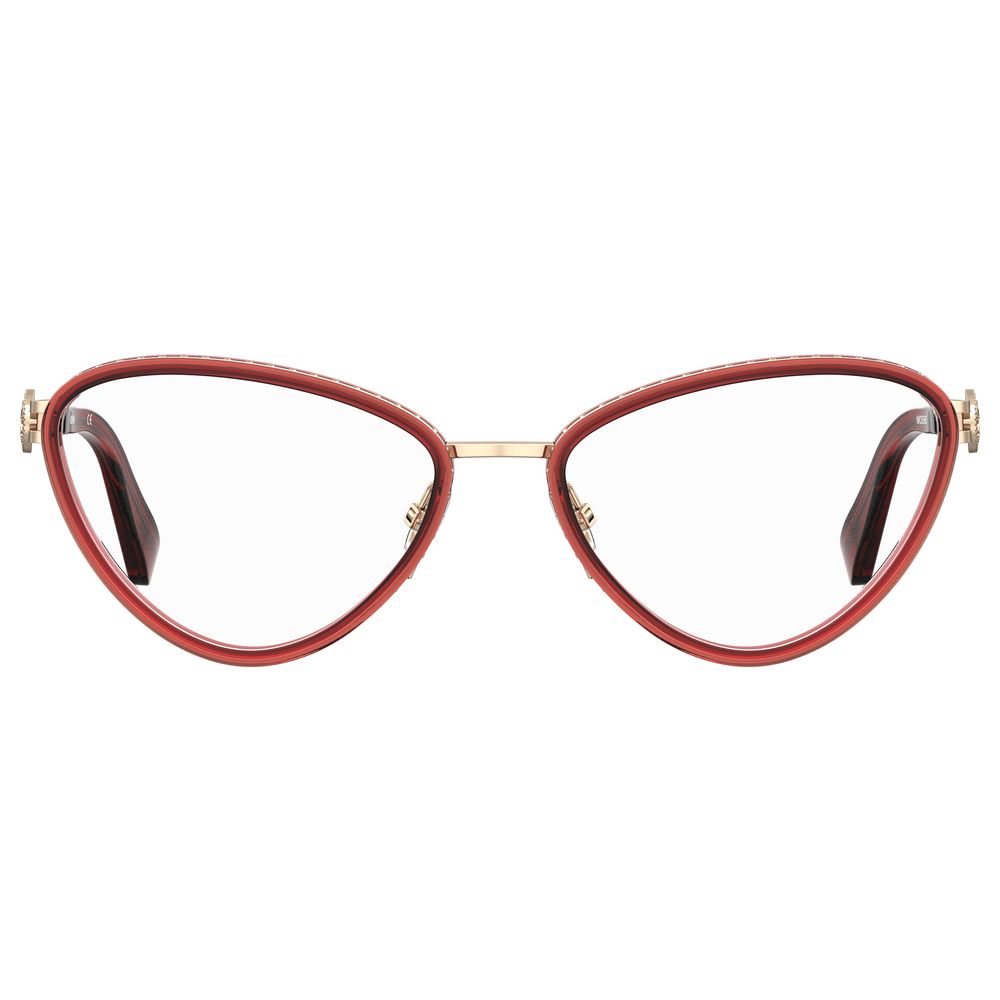 Moschino Burgundy Metal Frames