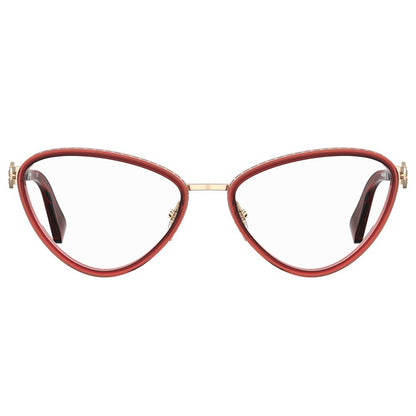 Moschino Burgundy Metal Frames