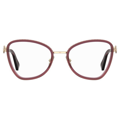 Moschino Burgundy Metal Frames