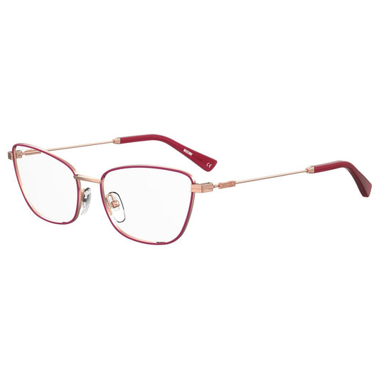 Moschino Burgundy Metal Frames