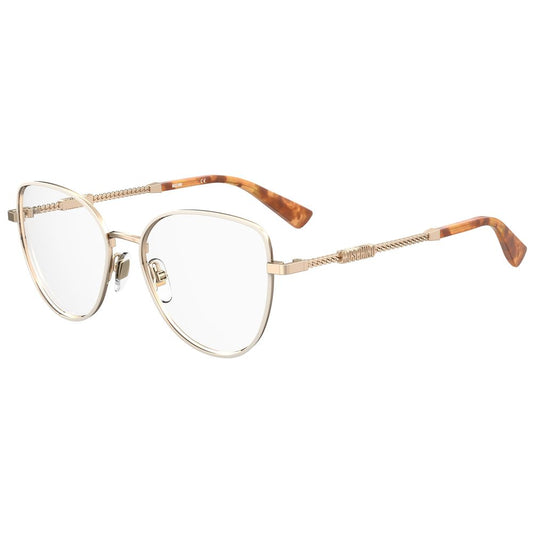 Moschino Gold Stainless Steel Frames