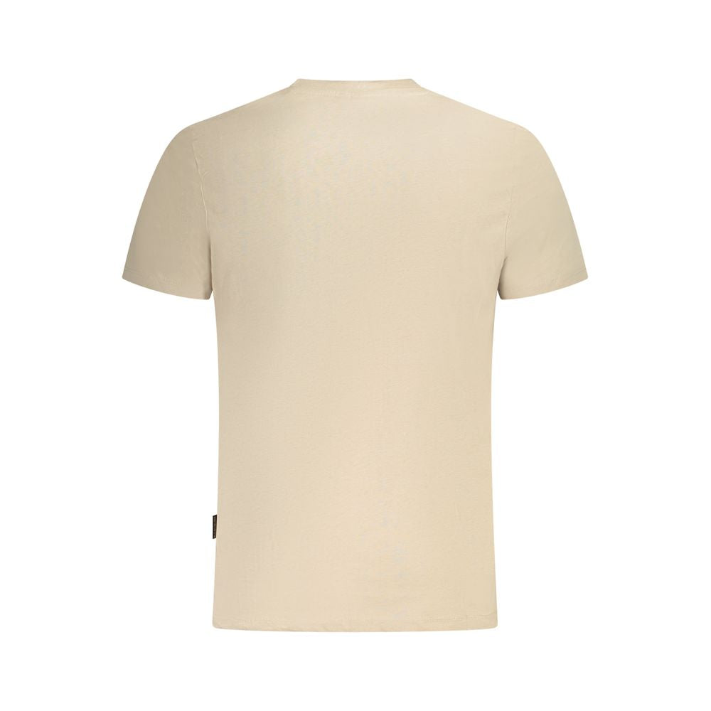 Napapijri Beige Cotton Men T-Shirt