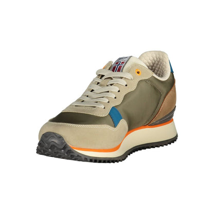 Napapijri Beige Polyester Men Sneaker