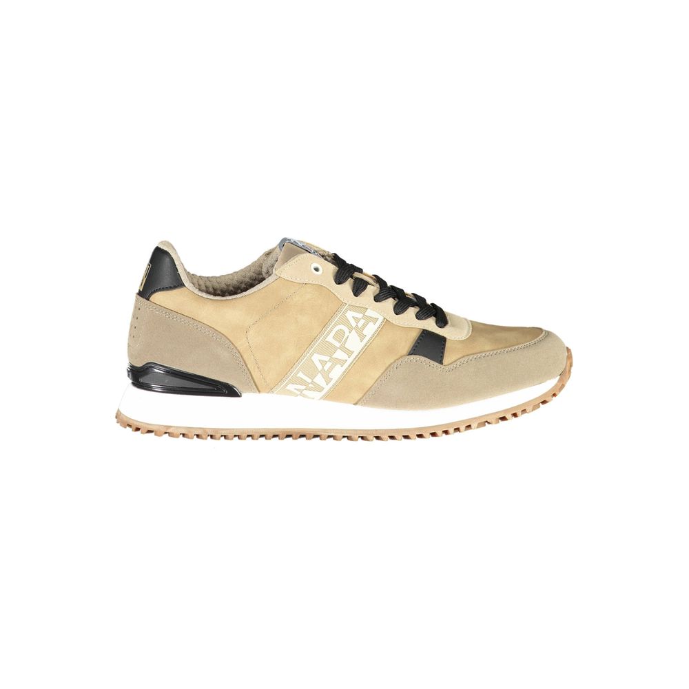 Napapijri Beige Polyester Men Sneaker - EU43/US10