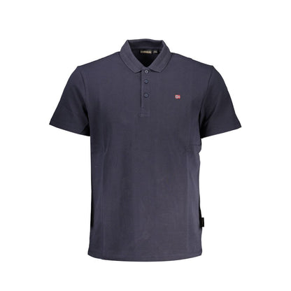 Napapijri Blue Cotton Men Polo - M