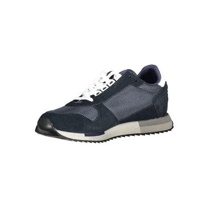 Napapijri Blue Leather Men Sneaker