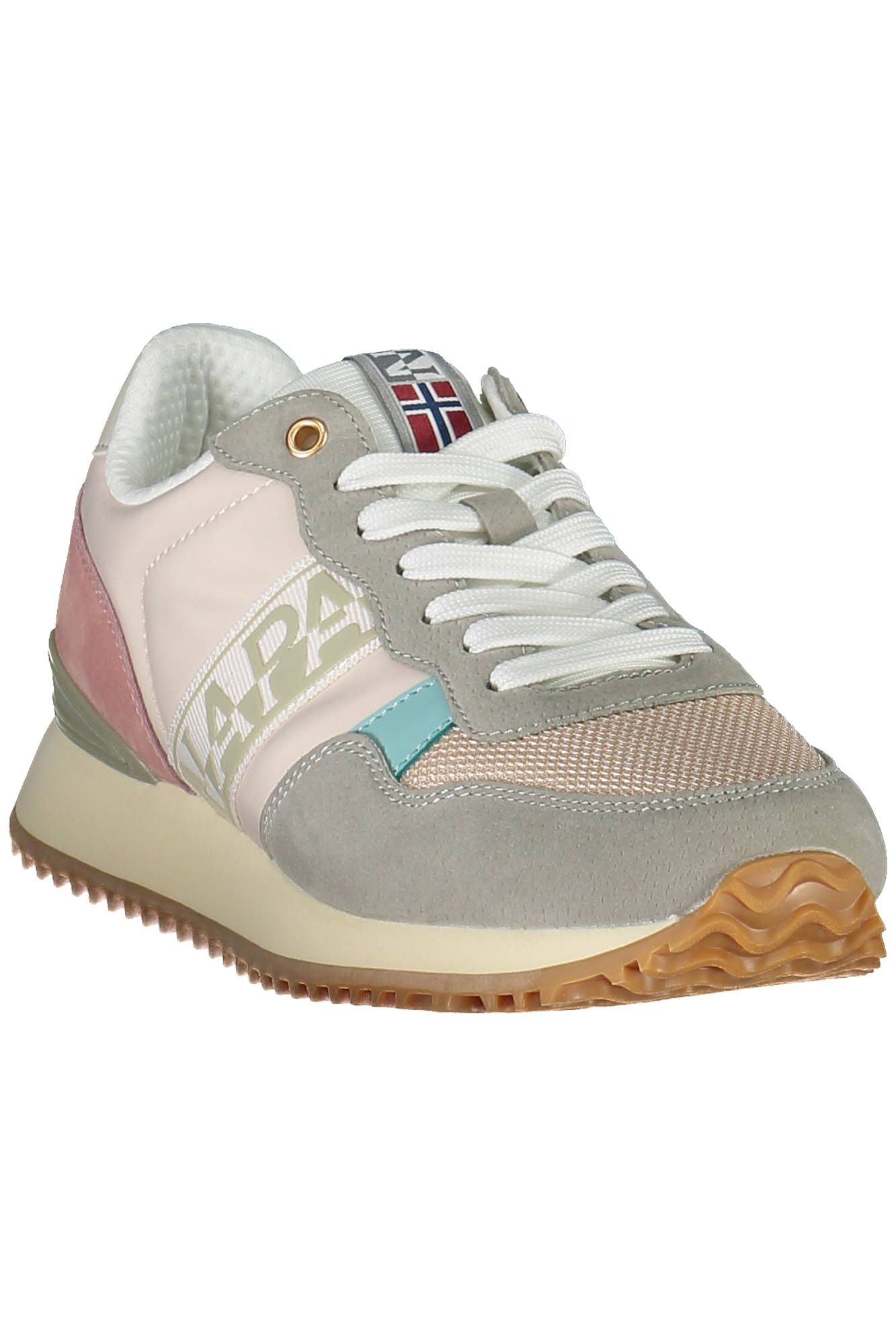 Napapijri Chic Pink Laced Sneakers with Logo Detail - EU38/US8