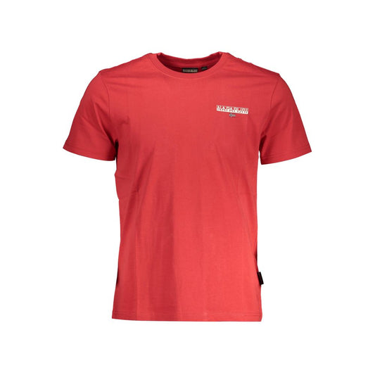 Napapijri Red Cotton Men T-Shirt - XL