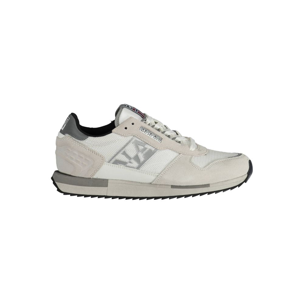 Napapijri White Leather Men Sneaker - EU44/US11