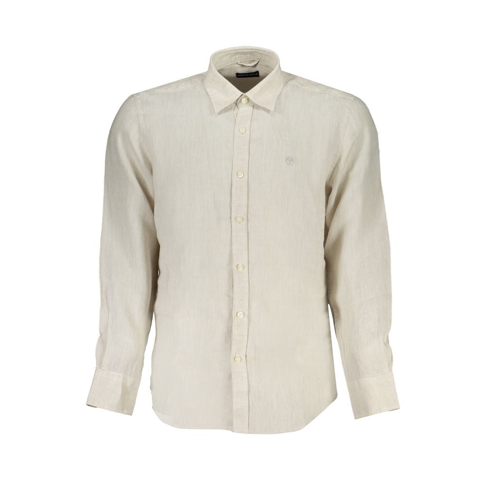 North Sails Beige Linen Shirt - S