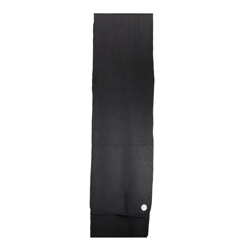 North Sails Black Cotton Men Scarf