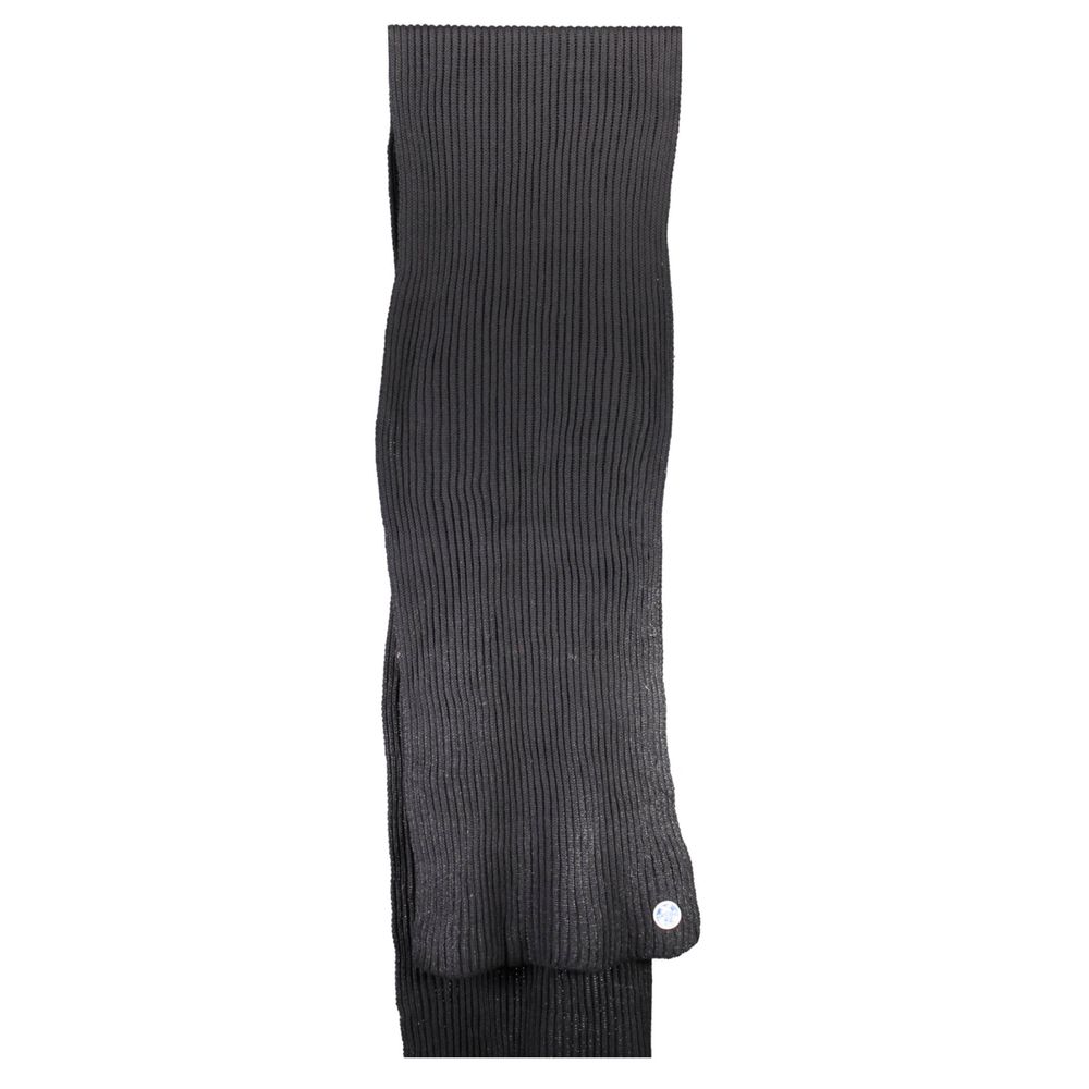 North Sails Black Cotton Men Scarf