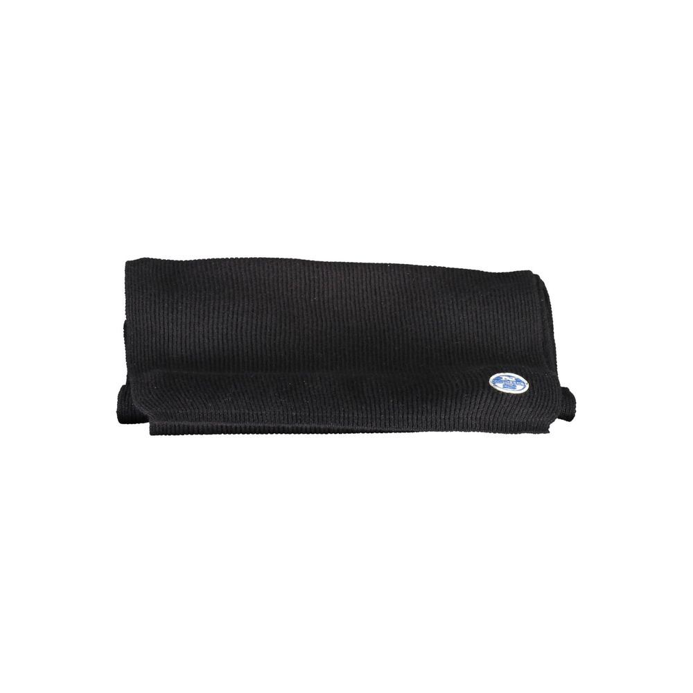 North Sails Black Cotton Men Scarf