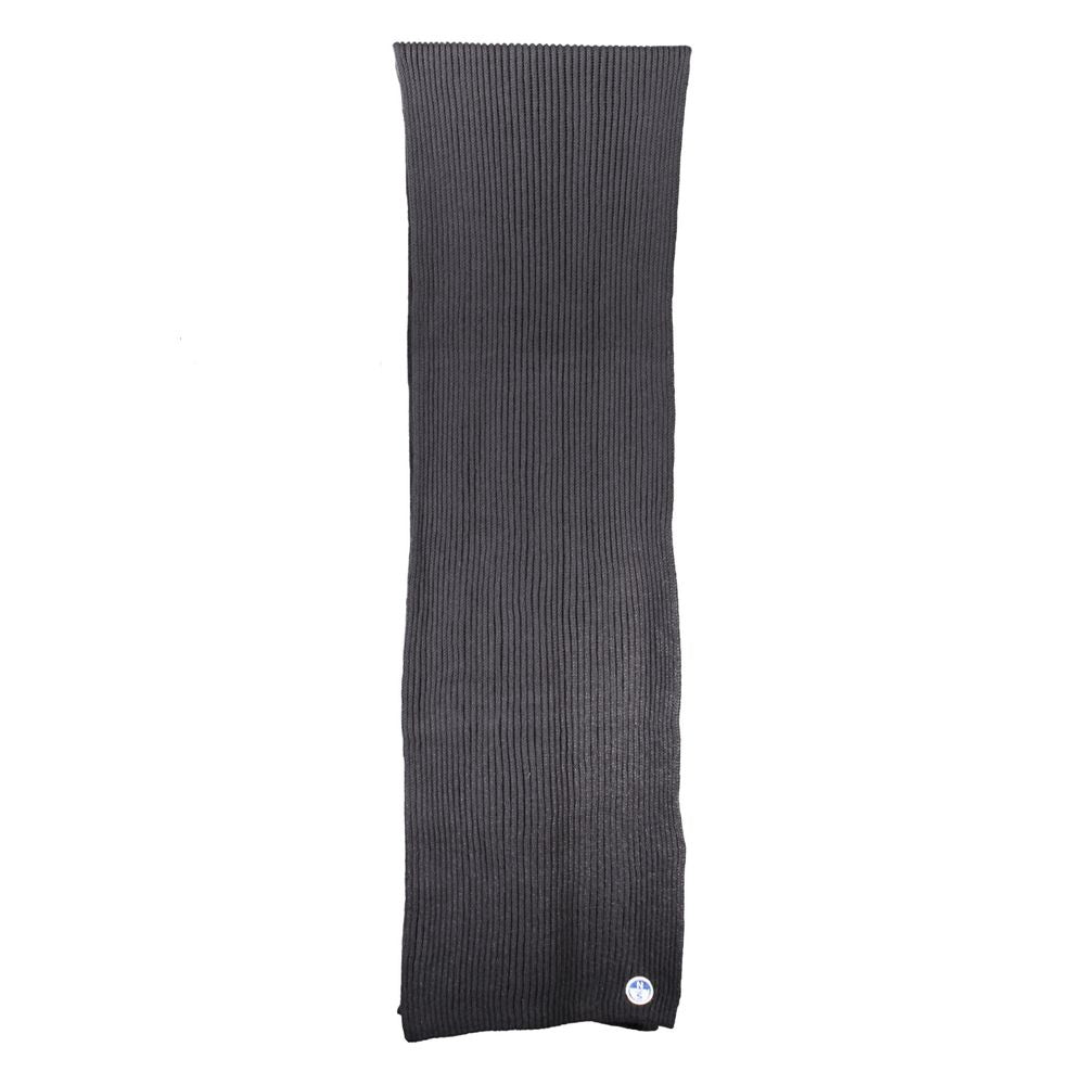 North Sails Black Cotton Men Scarf