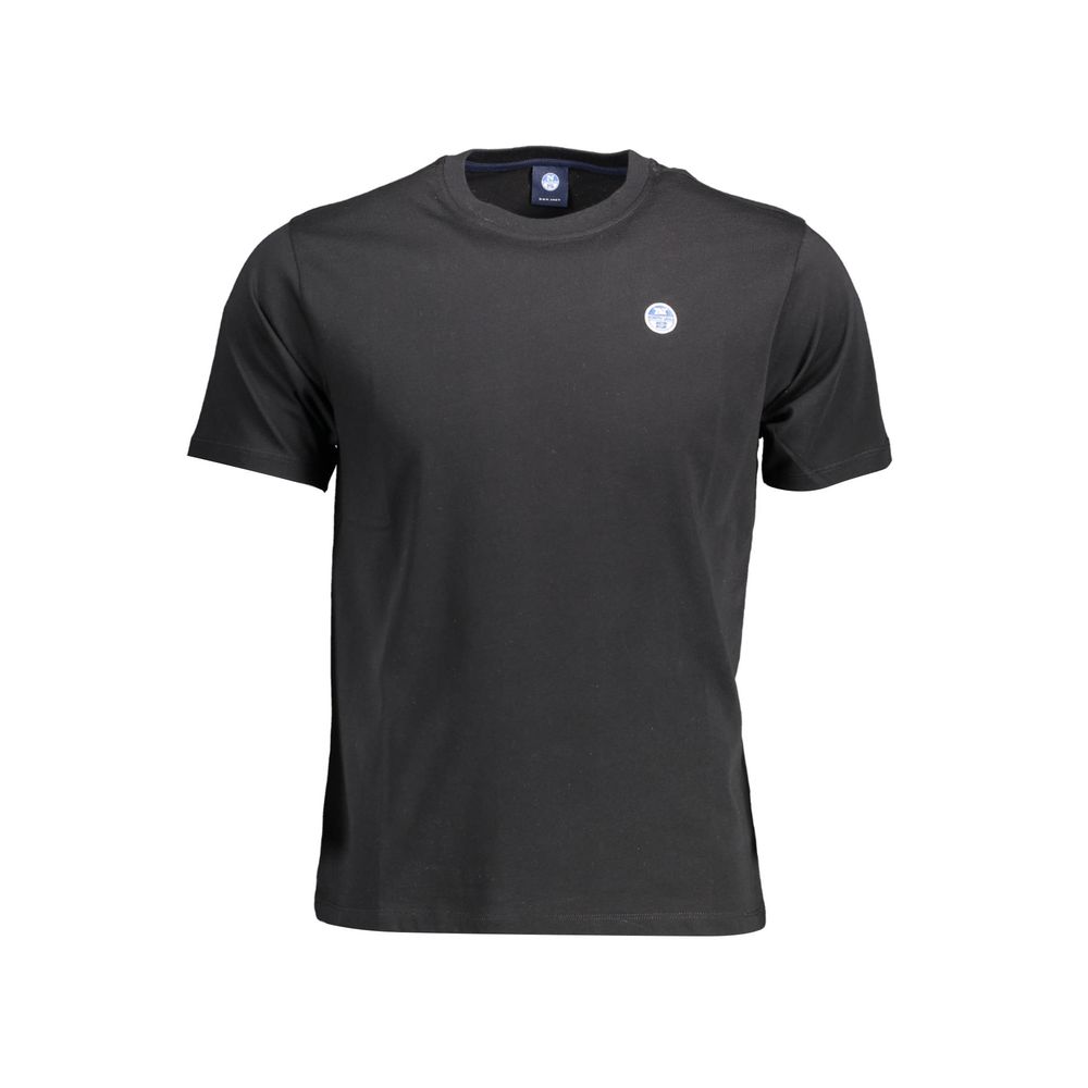 North Sails Black Cotton Men T-Shirt - XL