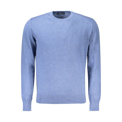 North Sails Blue Cotton Men Sweater - S