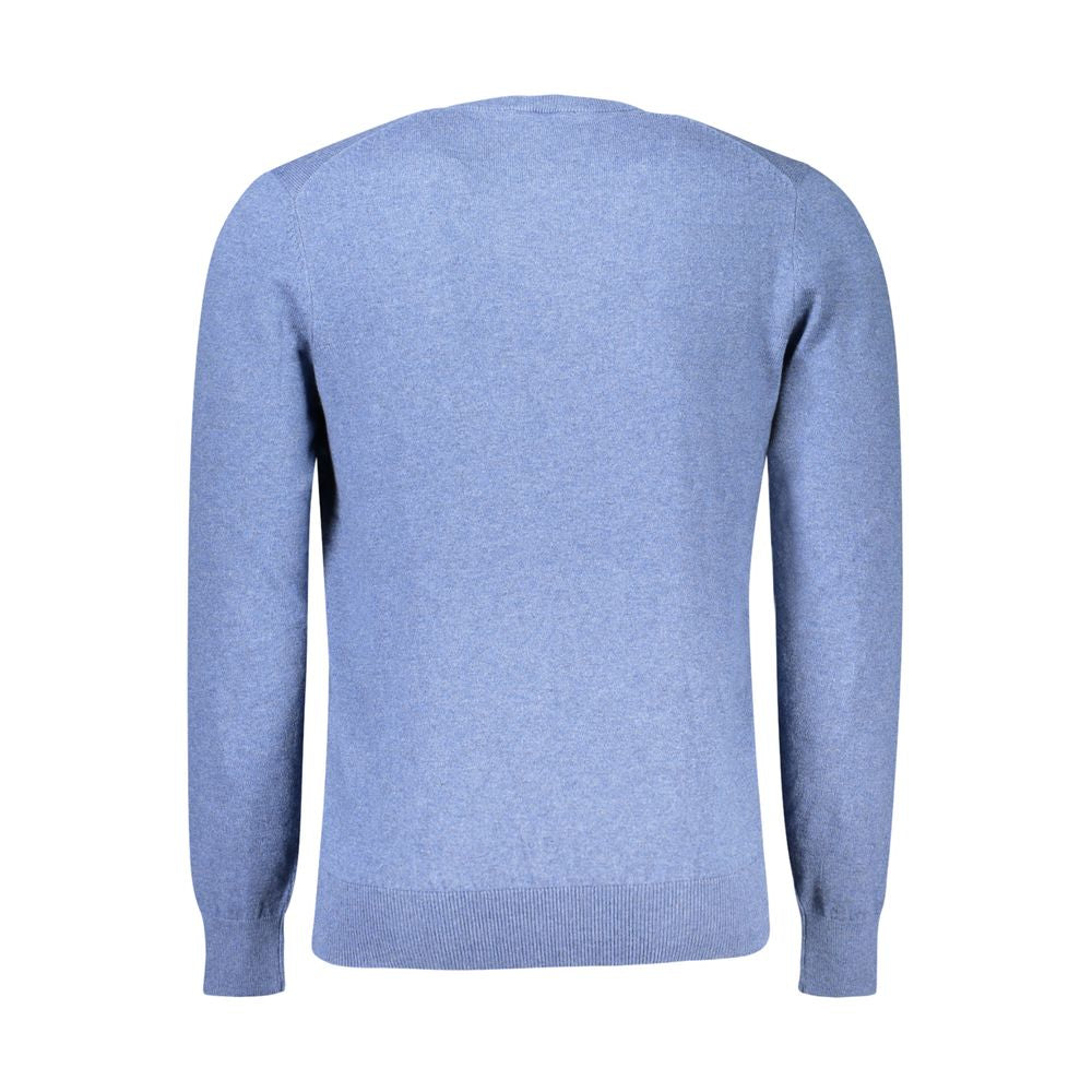 North Sails Blue Cotton Men Sweater - S