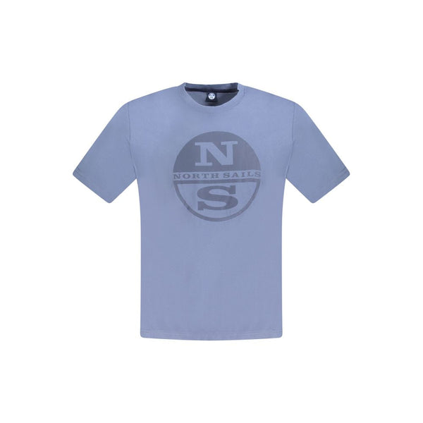 North Sails Blue Cotton Men T-Shirt