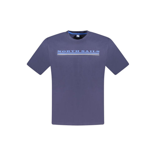 North Sails Blue Cotton Men T-Shirt