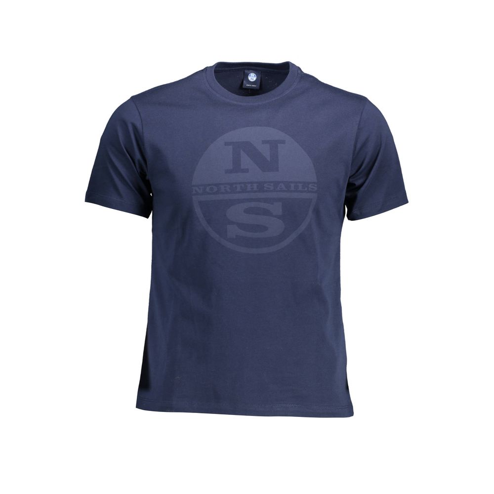 North Sails Blue Cotton Men T-Shirt - XL