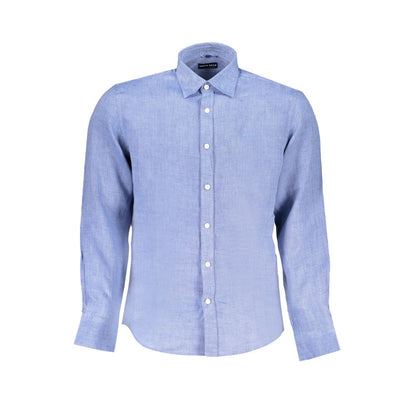 North Sails Blue Linen Shirt - S