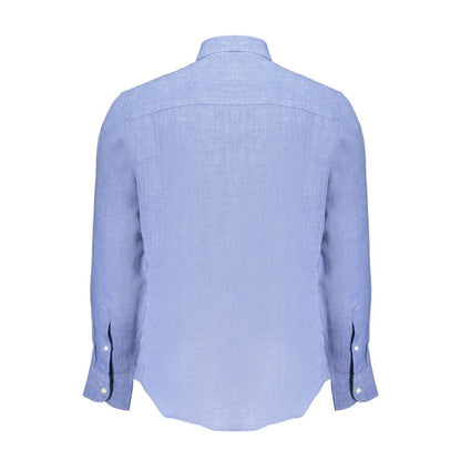 North Sails Blue Linen Shirt - S