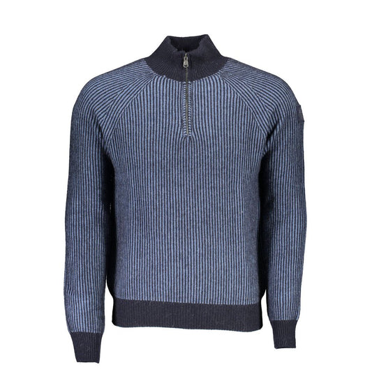 North Sails Blue Wool Men Sweater - XXL