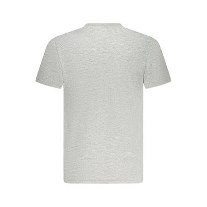 North Sails Gray Cotton Men T-Shirt - S