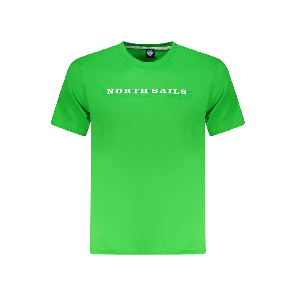 North Sails Green Cotton Men T-Shirt