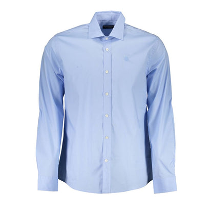 North Sails Light Blue Cotton Men Shirt - M