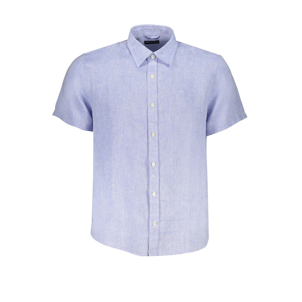 North Sails Light Blue Linen Shirt - M