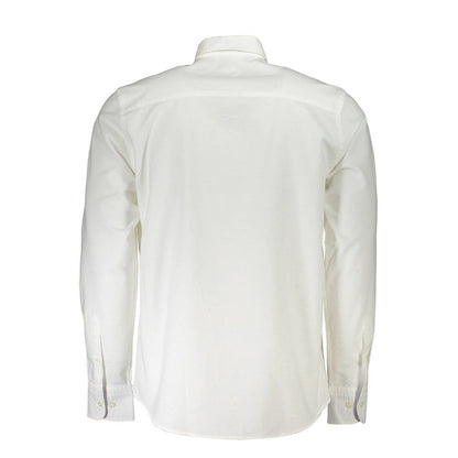 North Sails White Cotton Men Shirt - M