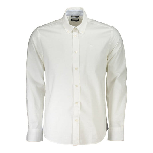 North Sails White Cotton Men Shirt - M