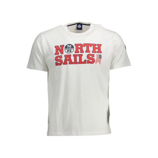 North Sails White Cotton Men T-Shirt - XXL