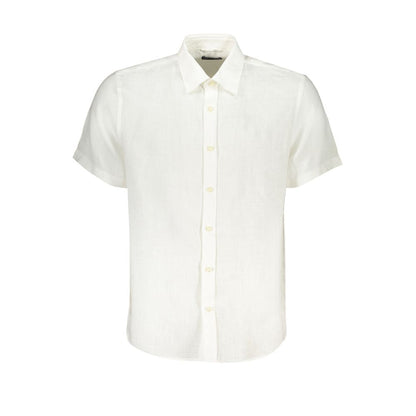 North Sails White Linen Shirt - L