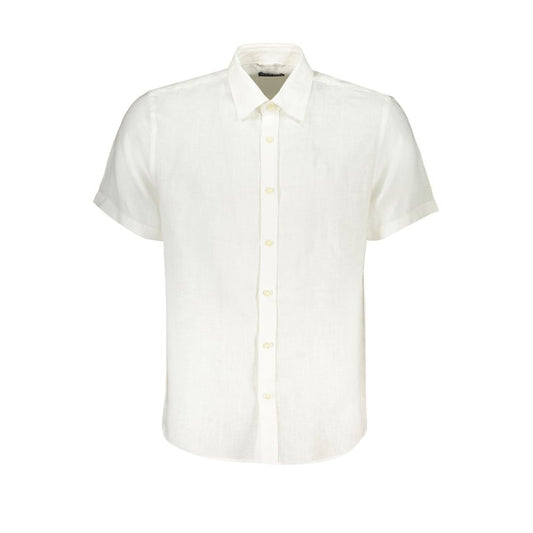 North Sails White Linen Shirt - L