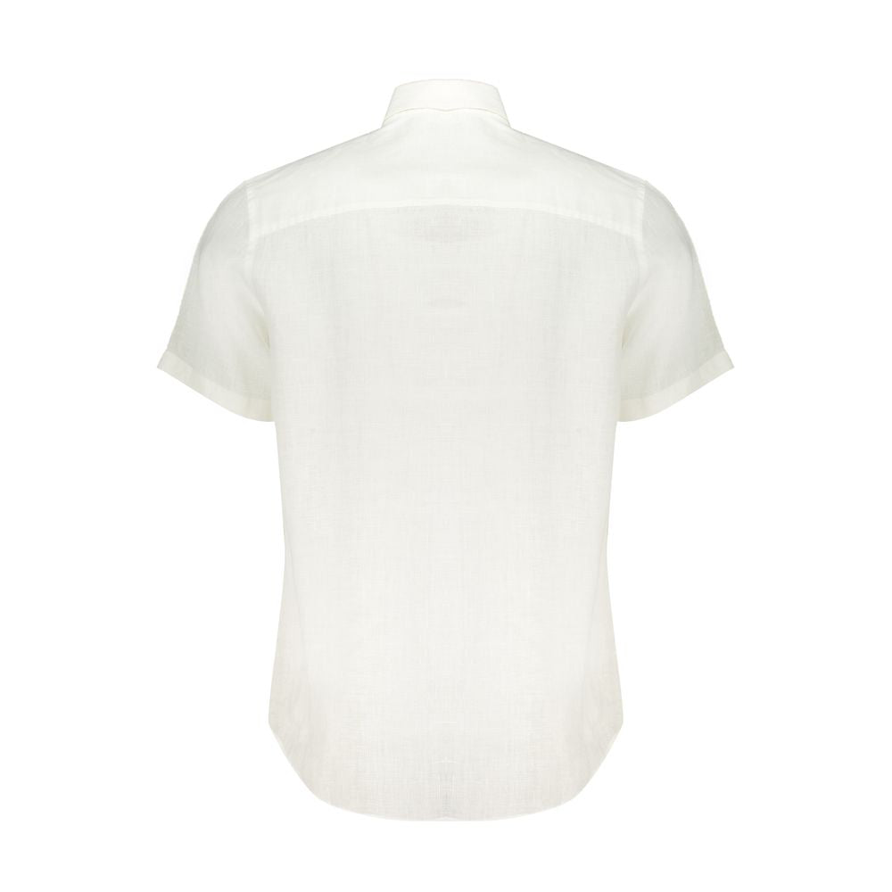 North Sails White Linen Shirt - L