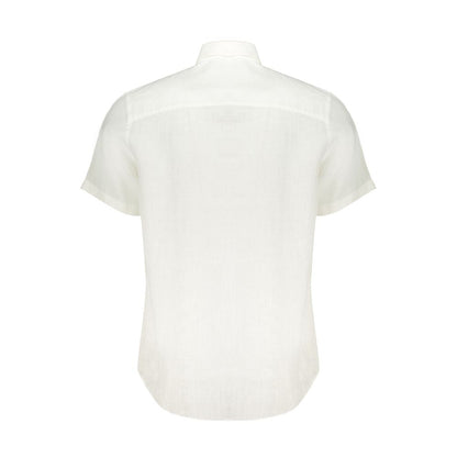 North Sails White Linen Shirt - L