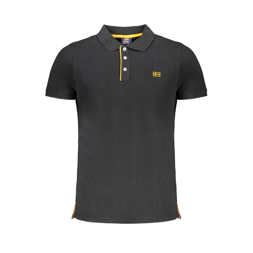 Norway 1963 Black Cotton Polo Shirt - M