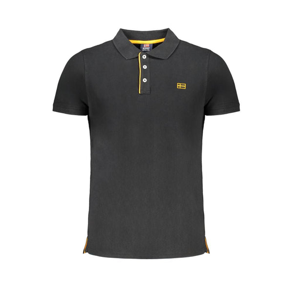 Norway 1963 Black Cotton Polo Shirt - M