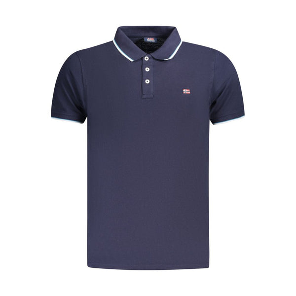 Norway 1963 Blue Cotton Men Polo Shirt