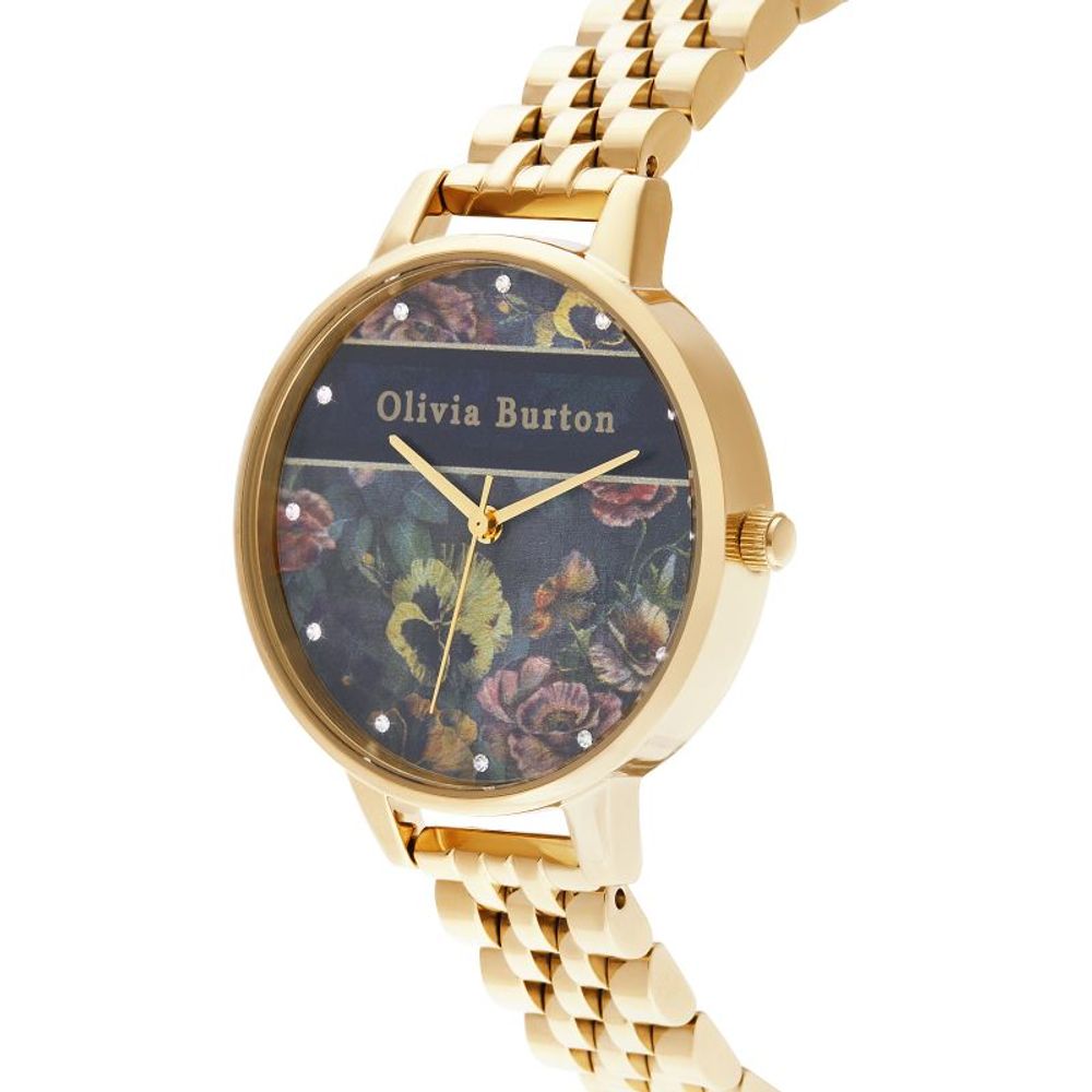 Olivia Burton Gold Steel Watch