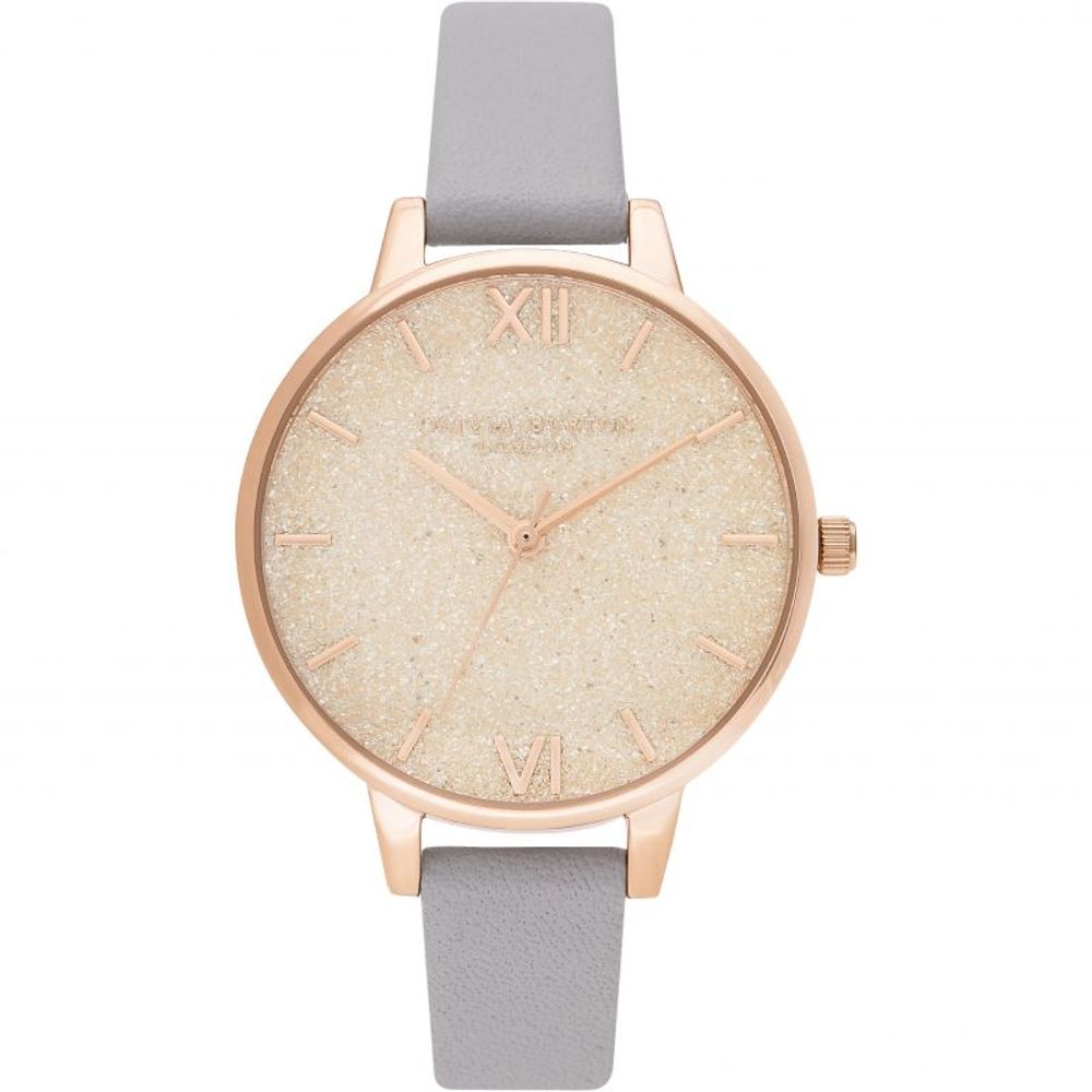 Olivia Burton Gray Synthetic Leather Watch